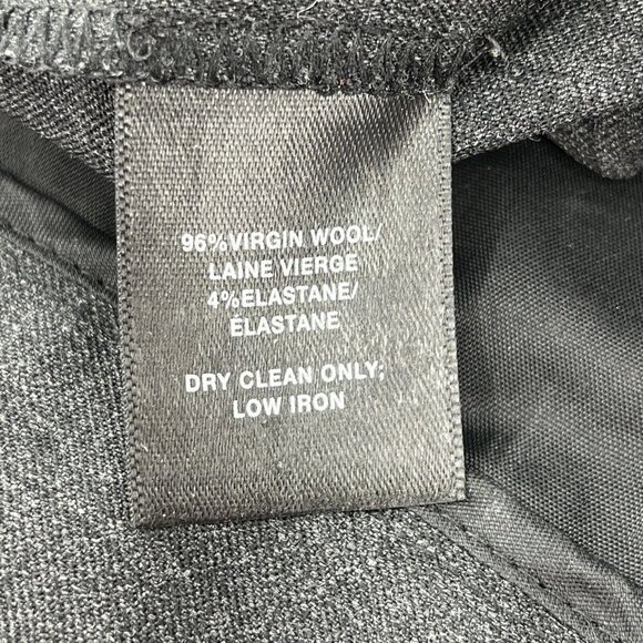 LAFAYETTE 148 Black Virgin Wool Irving Stretch Casual Dress Pants Womens 12 $448 - Picture 8 of 9